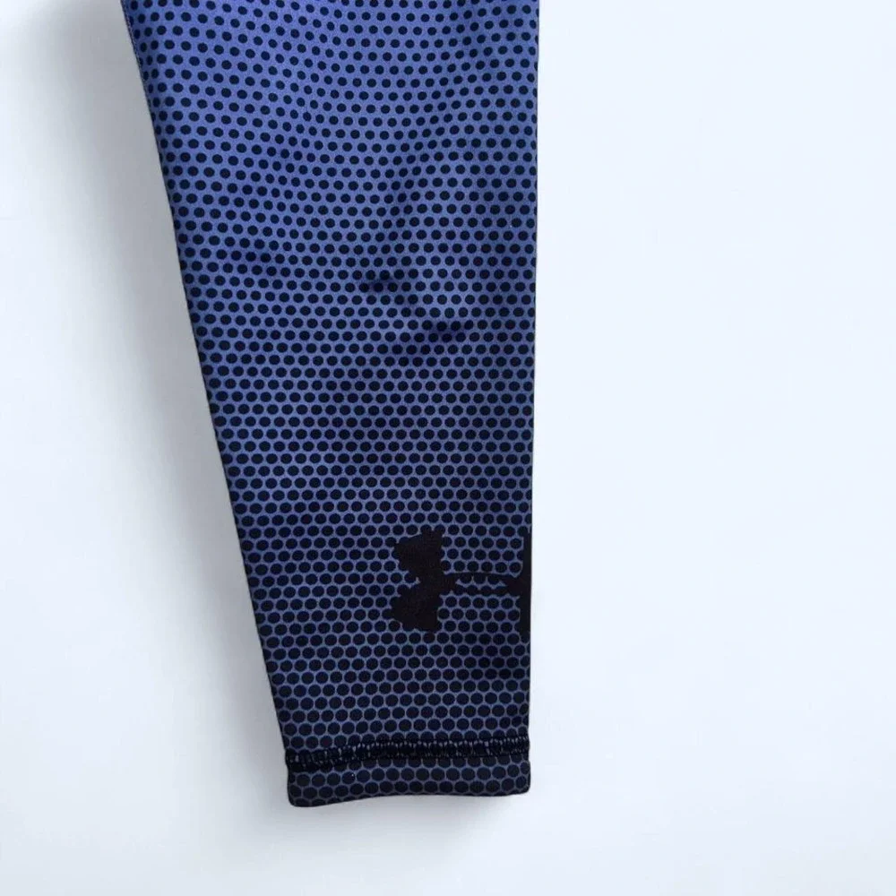 Under‎ armour girls leggings purple/black size 7/8 EUC